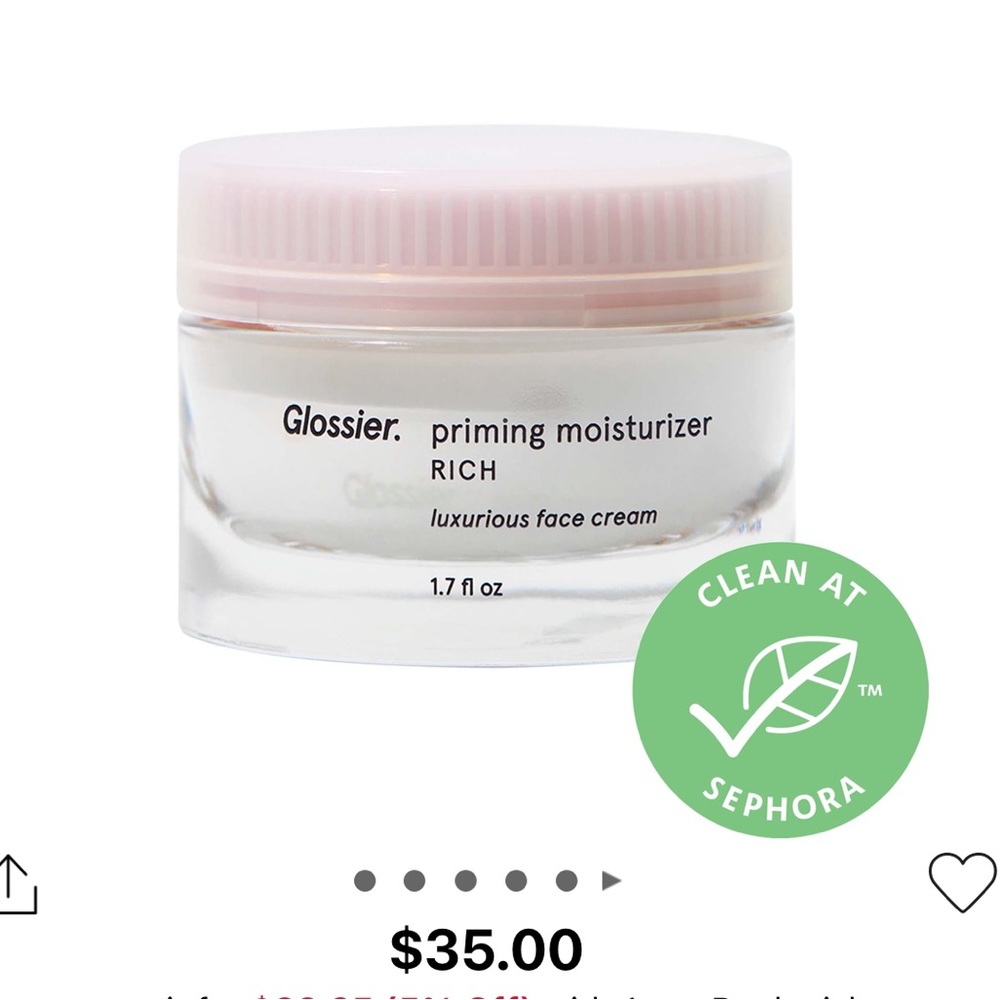 NWOT Glossier priming moisturizer rich